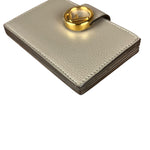 Fendi F Grey Leather Card Case