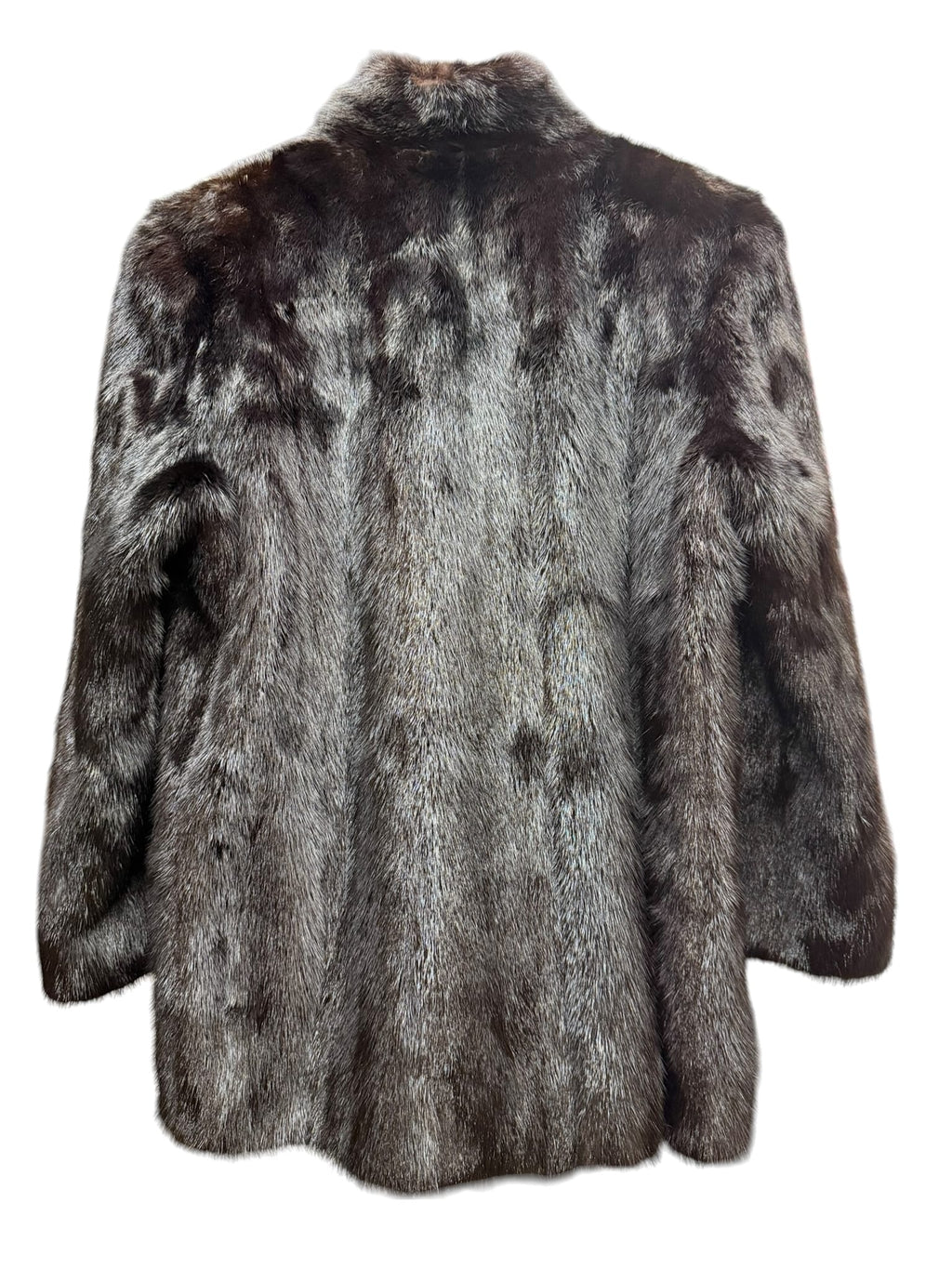 Vintage Dark Brown Mink Fur Coat