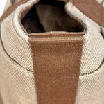 Hermes Vintage Brown Toile Saxo PM