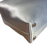 Alexander Wang Silver Satin Heiress Pouch