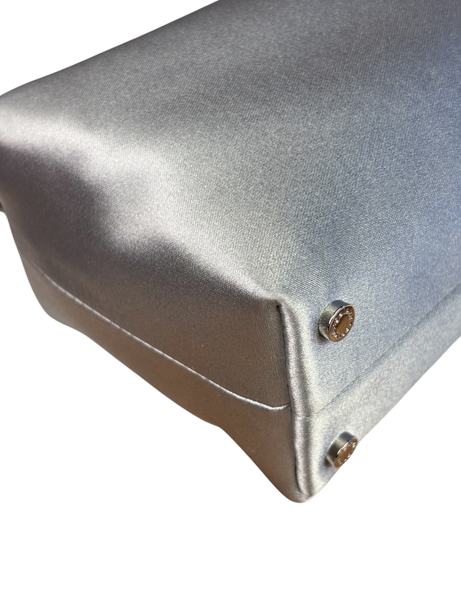 Alexander Wang Silver Satin Heiress Pouch