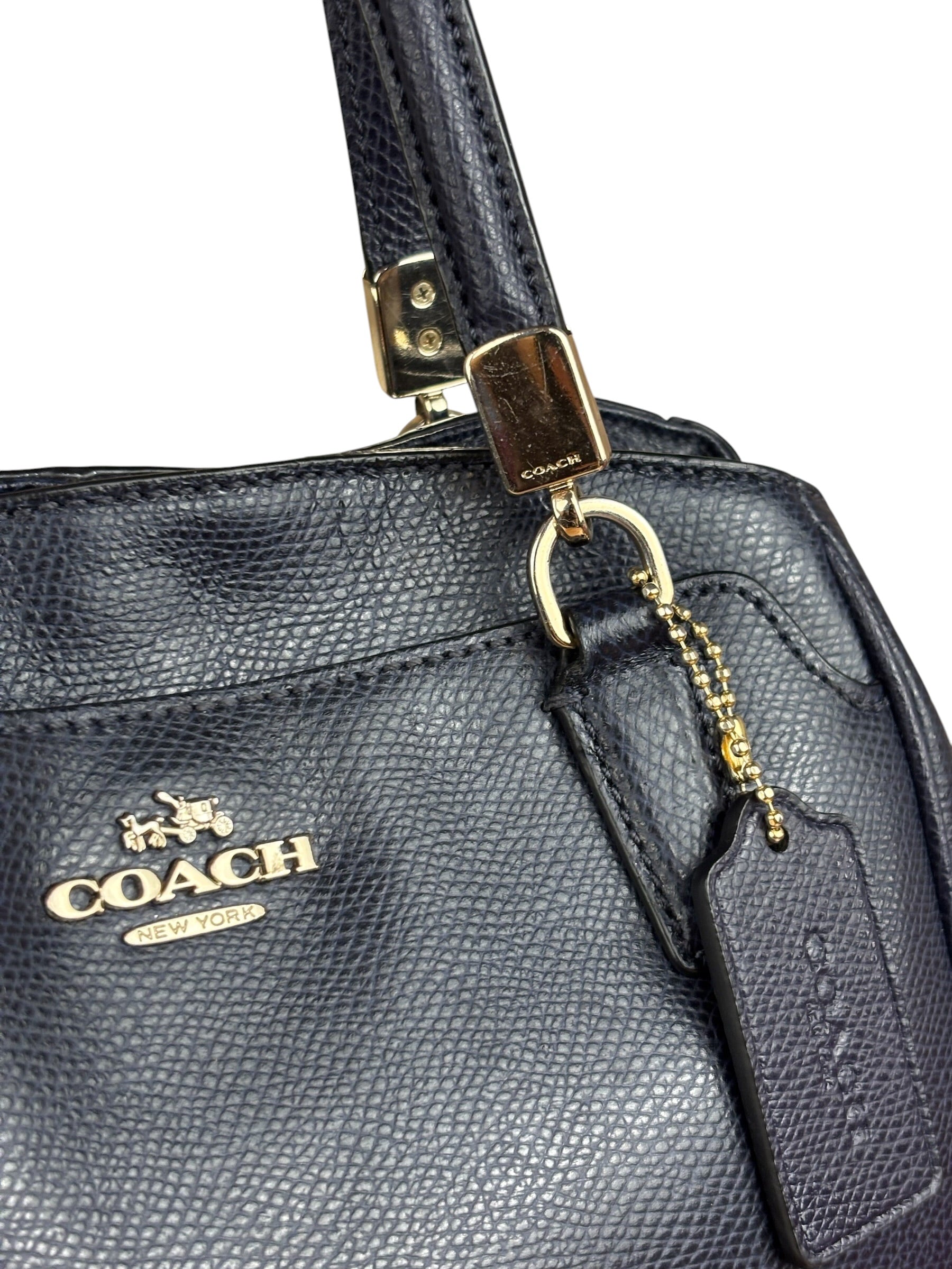 Coach Vintage Navy Leather 2Way Bag