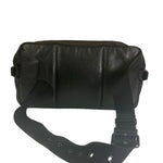 Bottega Veneta Black Leather Intrecciato Trim Belt Bag