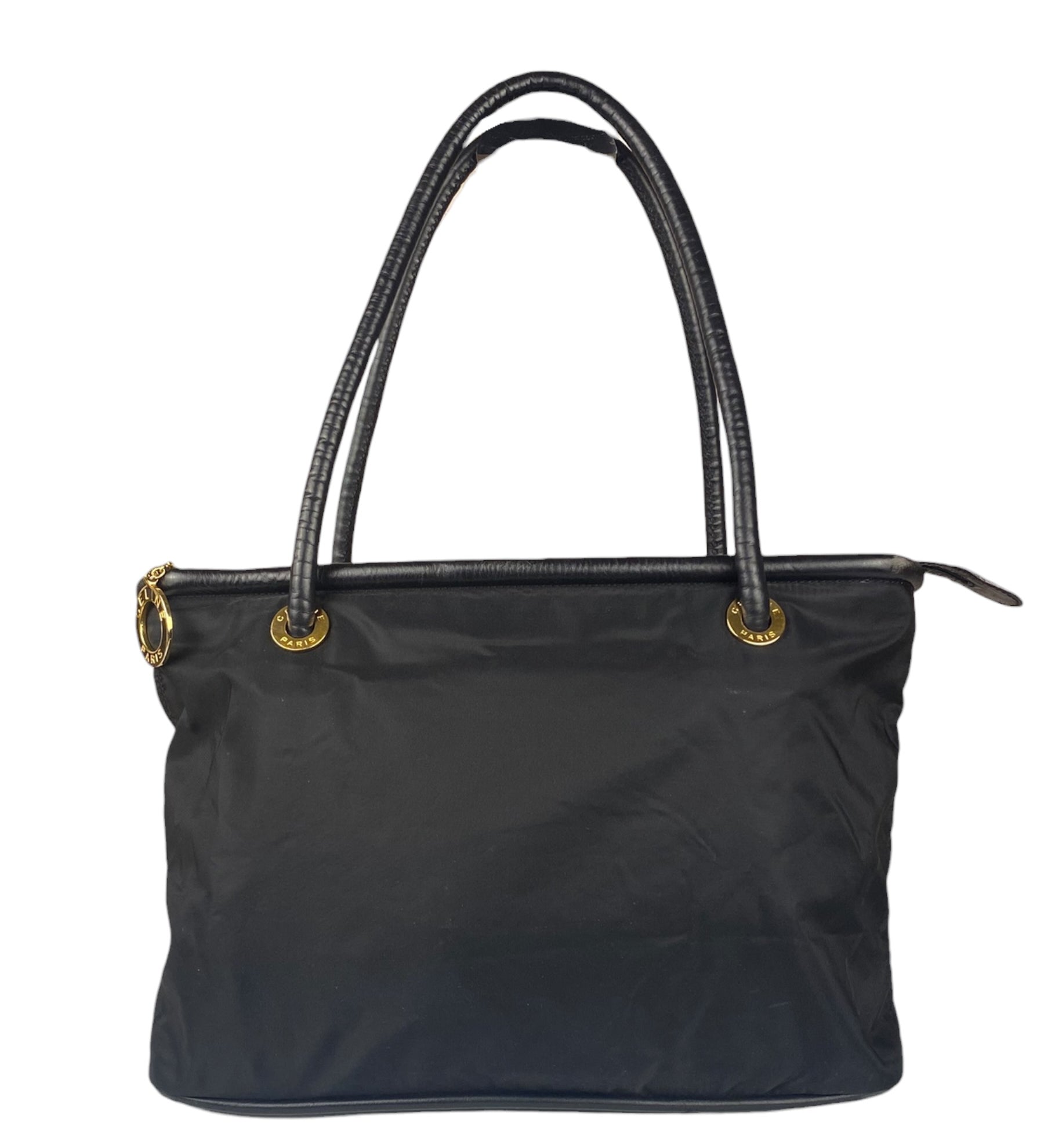Celine Nylon Black Tote Bag
