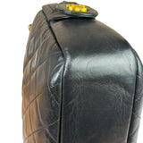 Chanel Black Quilted Lambskin Camera Bag 1989