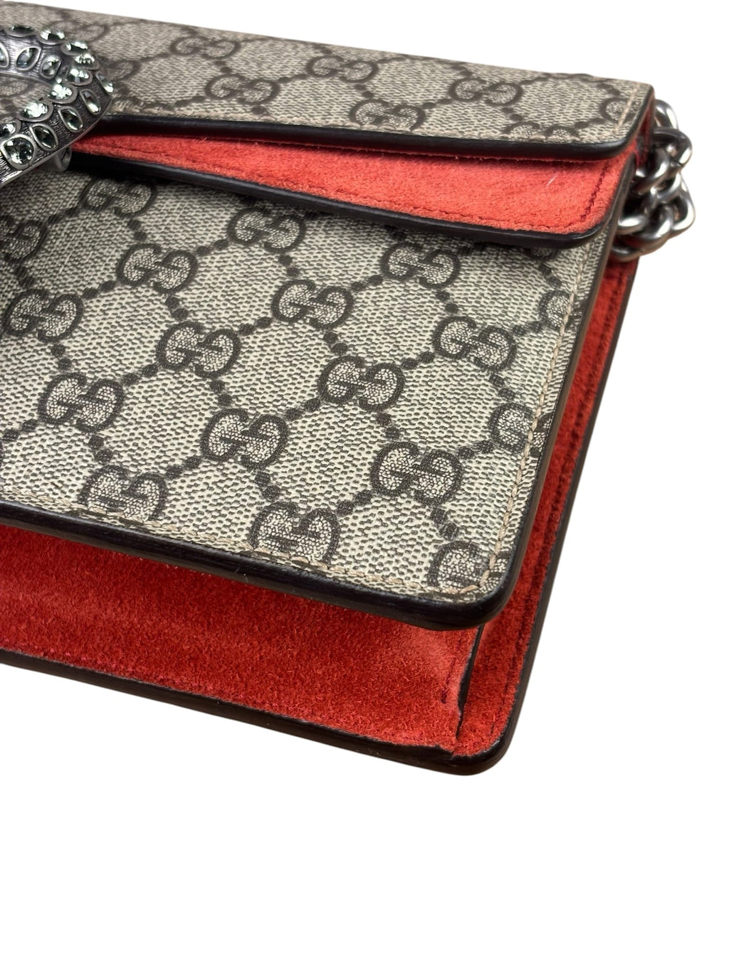 Gucci Beige Leather GG Dionysus Shoulder Bag
