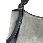 Loewe Suede Anagram Shoulder Tote Olive