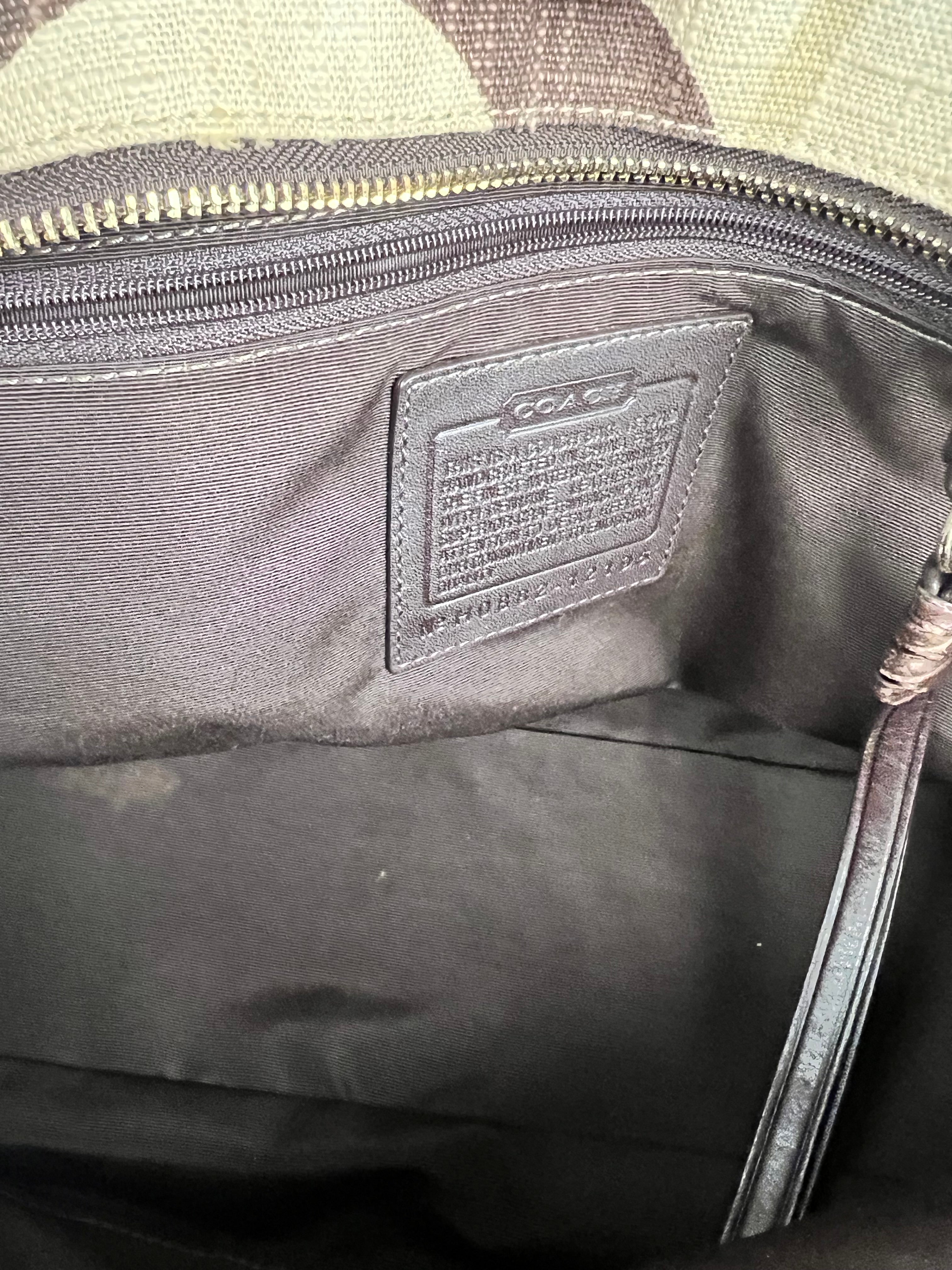 Coach Vintage Braided Strap Canvas Shoulder Bag