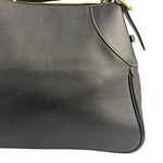 Gucci Black Leather GG Emblem Hobo Bag