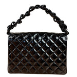 Chanel Vintage Black Quilted Leather Flap Bag 1996