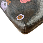 Coach Brown Leather Ranch Floral Crossbody Bag