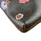 Coach Brown Leather Ranch Floral Crossbody Bag