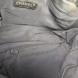 Chanel Grey/Black Quilted Nylon Bubble Shoulder Bag 2009