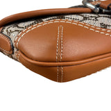 Coach Leather Trim Crystal Signature Jacquard Soho Pochette