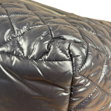Chanel Black Quilted Nylon Coco Cocoon Puffer Tote Bag 2011