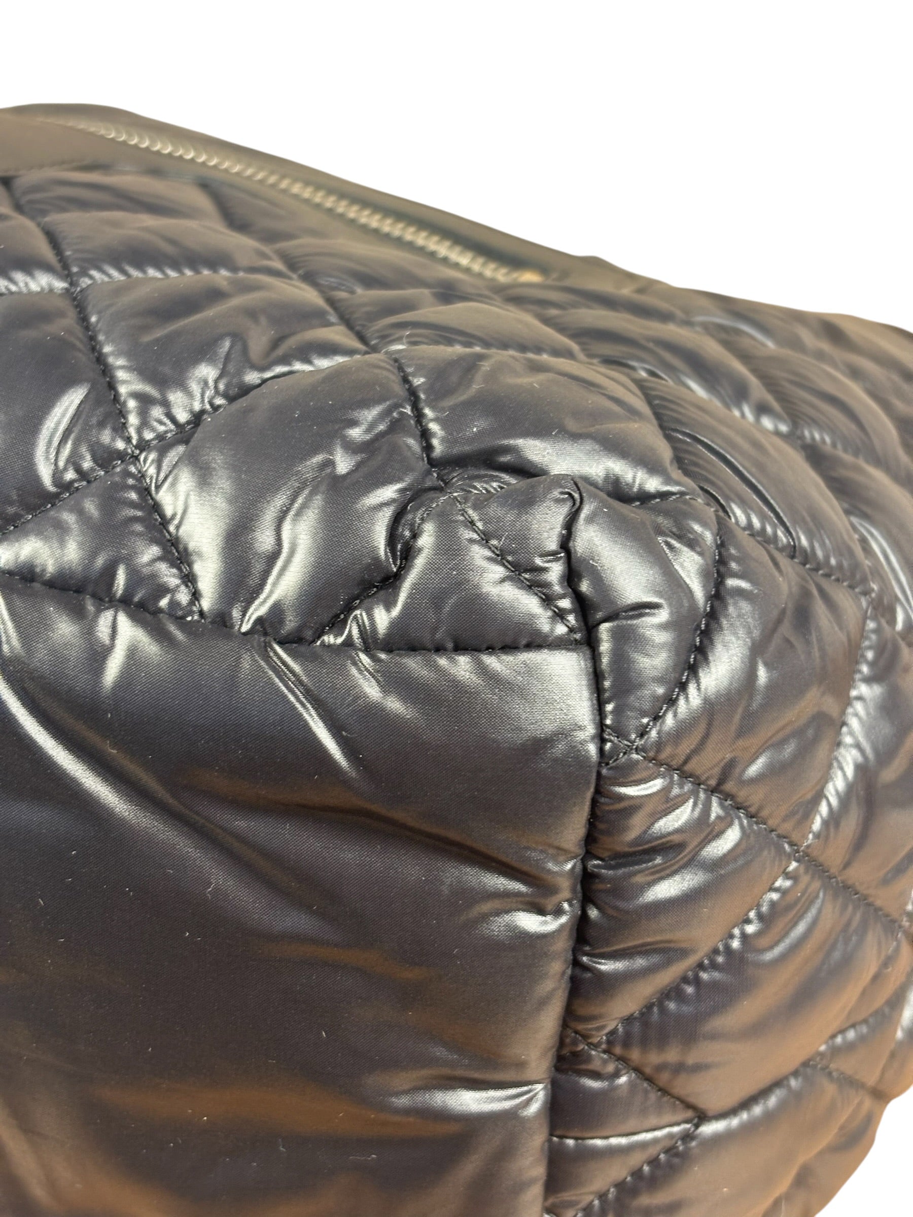 Chanel Black Quilted Nylon Coco Cocoon Puffer Tote Bag 2011