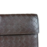 Bottega Veneta Vintage Brown Intrecciato Long Wallet