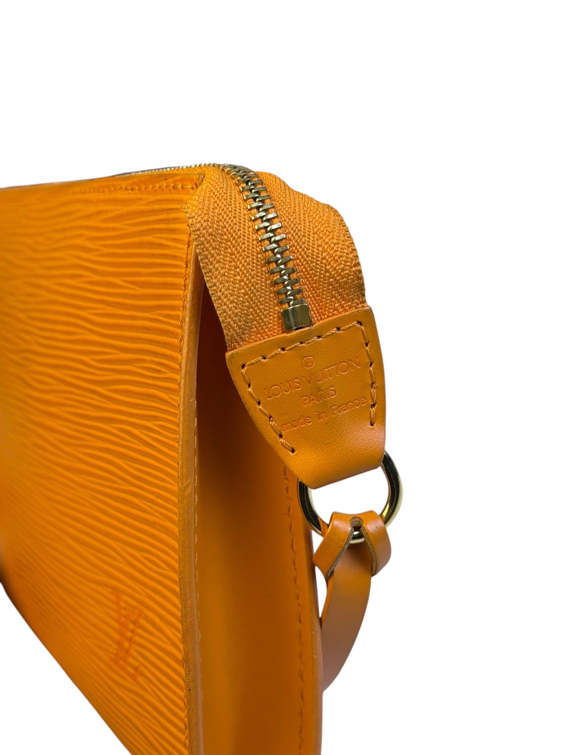 Louis Vuitton Orange Epi Leather Pochette