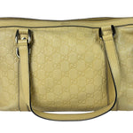 Gucci Yellow Leather GG Abbey Shoulder Bag