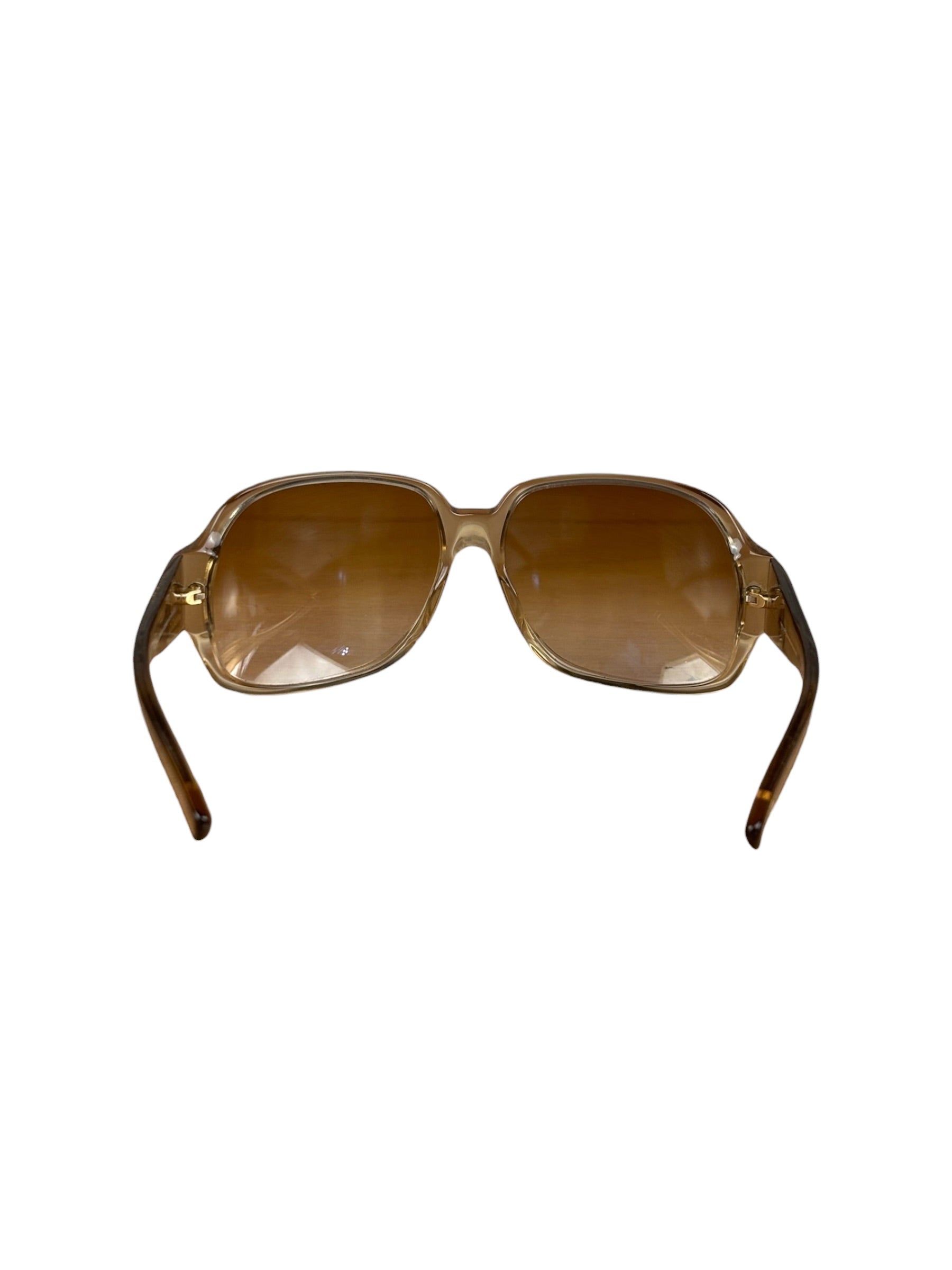 Gucci Vintage Gold Square Frame Sunglasses