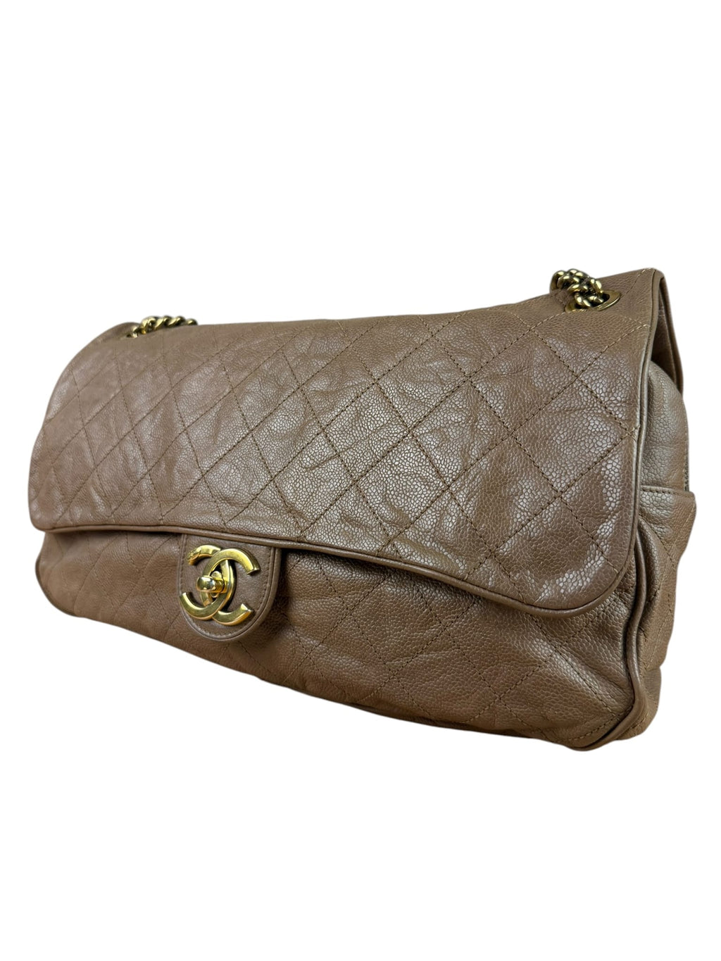 Chanel Brown Caviar Jumbo Easy Flap 2012
