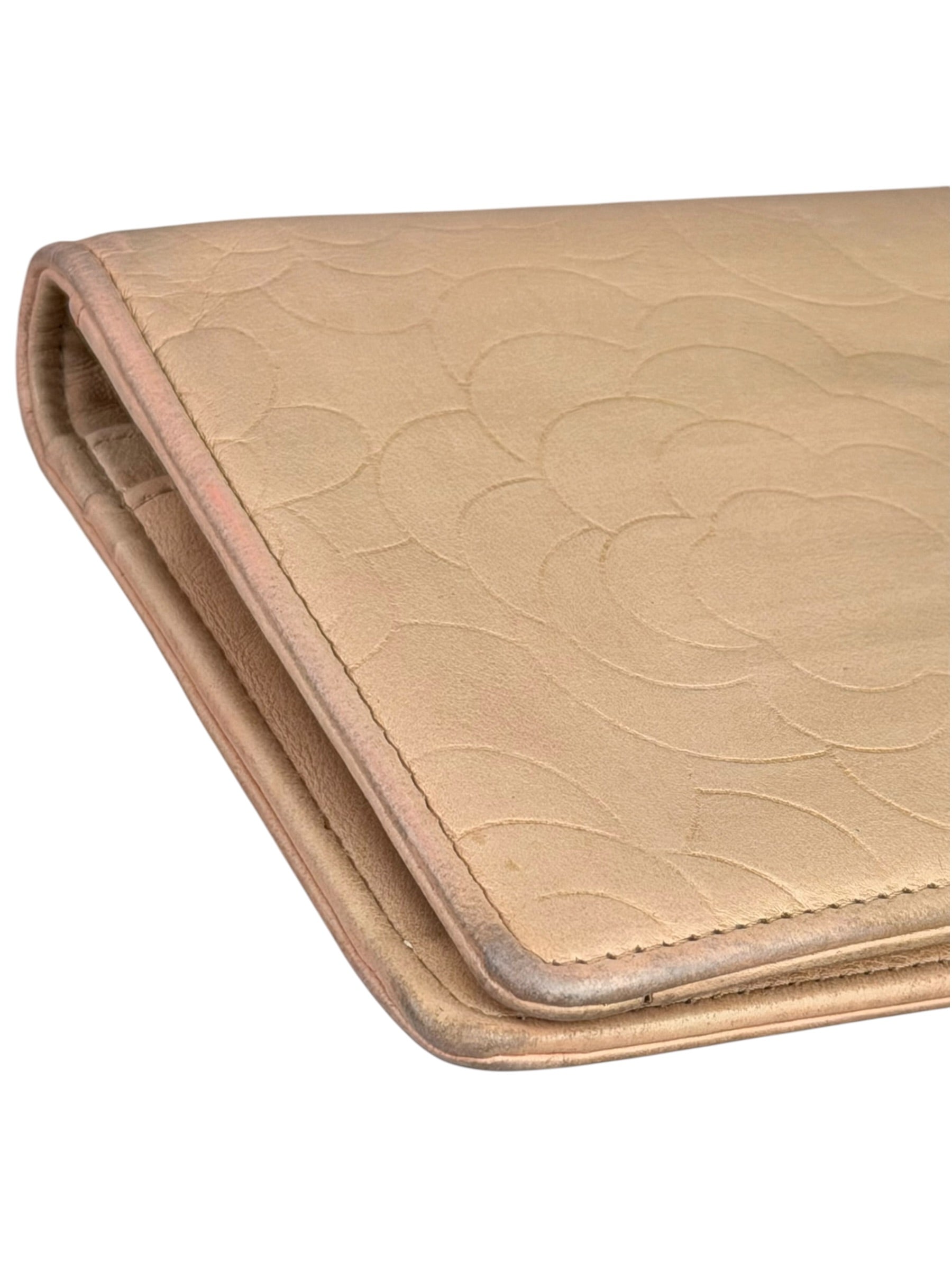 Chanel Light Pink Camila Leather Long Wallet