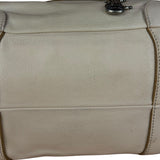 Celine Vintage Ivory Leather Boogie Handbag
