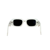 Prada White Symbole Rectangular Sunglasses