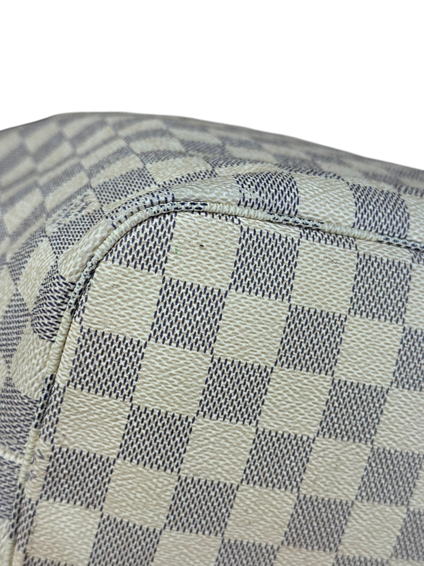 Louis Vuitton Damier Azur Neverfull MM w/ Pouch