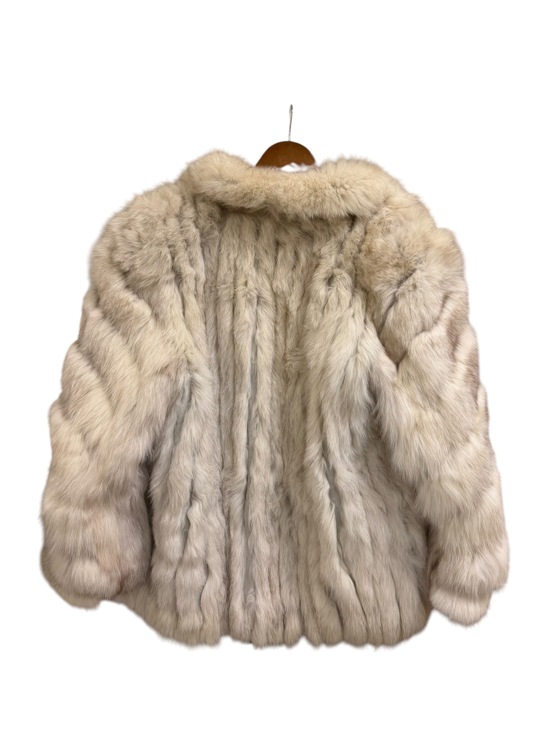Vintage Saga Ivory/White Fox Fur Coat