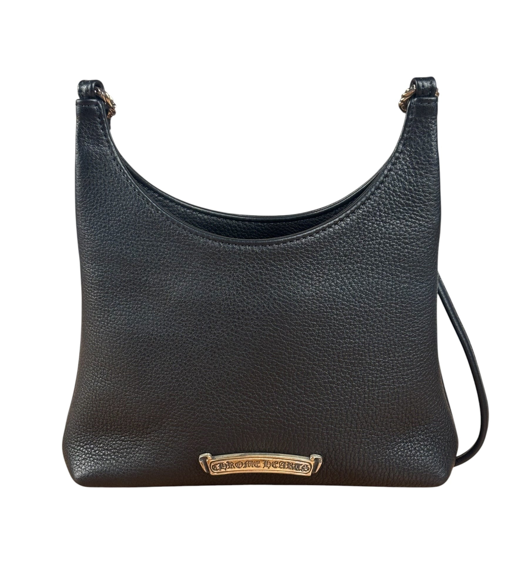 Chrome Hearts Leather Viv Silver Dagger Shoulder Bag