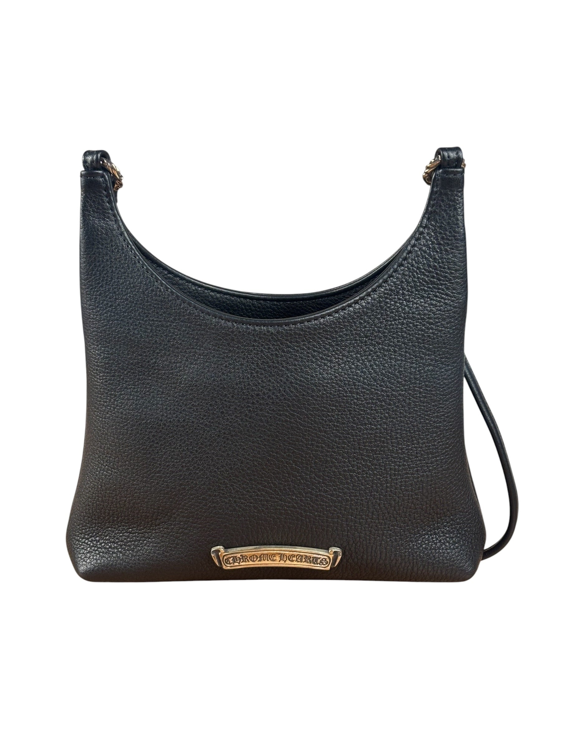 Chrome Hearts Leather Viv Silver Dagger Shoulder Bag