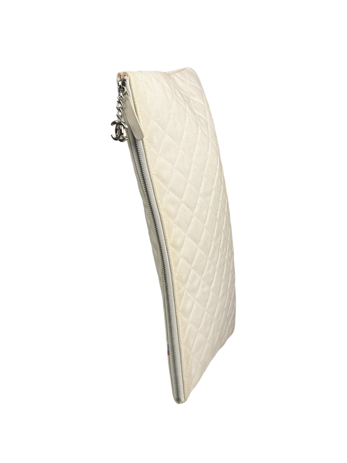 Chanel White Cloth Caviar Quilted Viva Coco Cuba Libre O-Case 2016