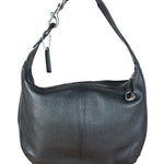 Coach Black Leather Hobo Shoulder Bag