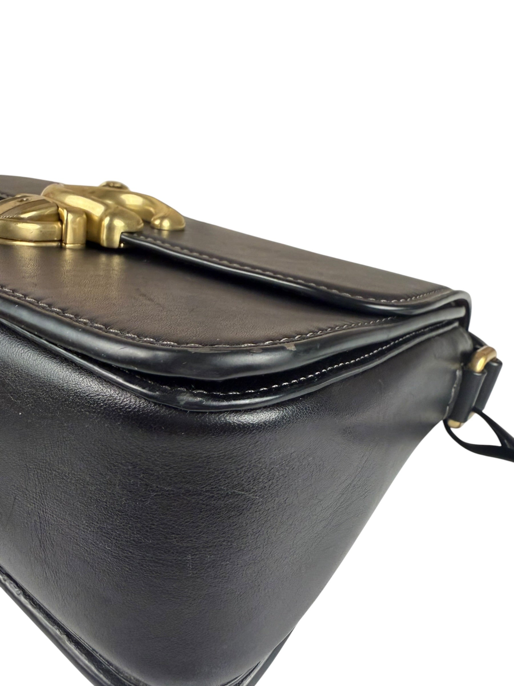 Coach Black Leather Studio Shoulder Bag