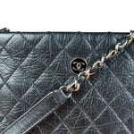 Chanel Black Quilted Leather Uniform Chain Crossbody 2018