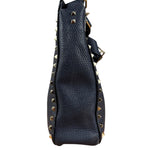 Valentino Navy RockStud Messenger Bag