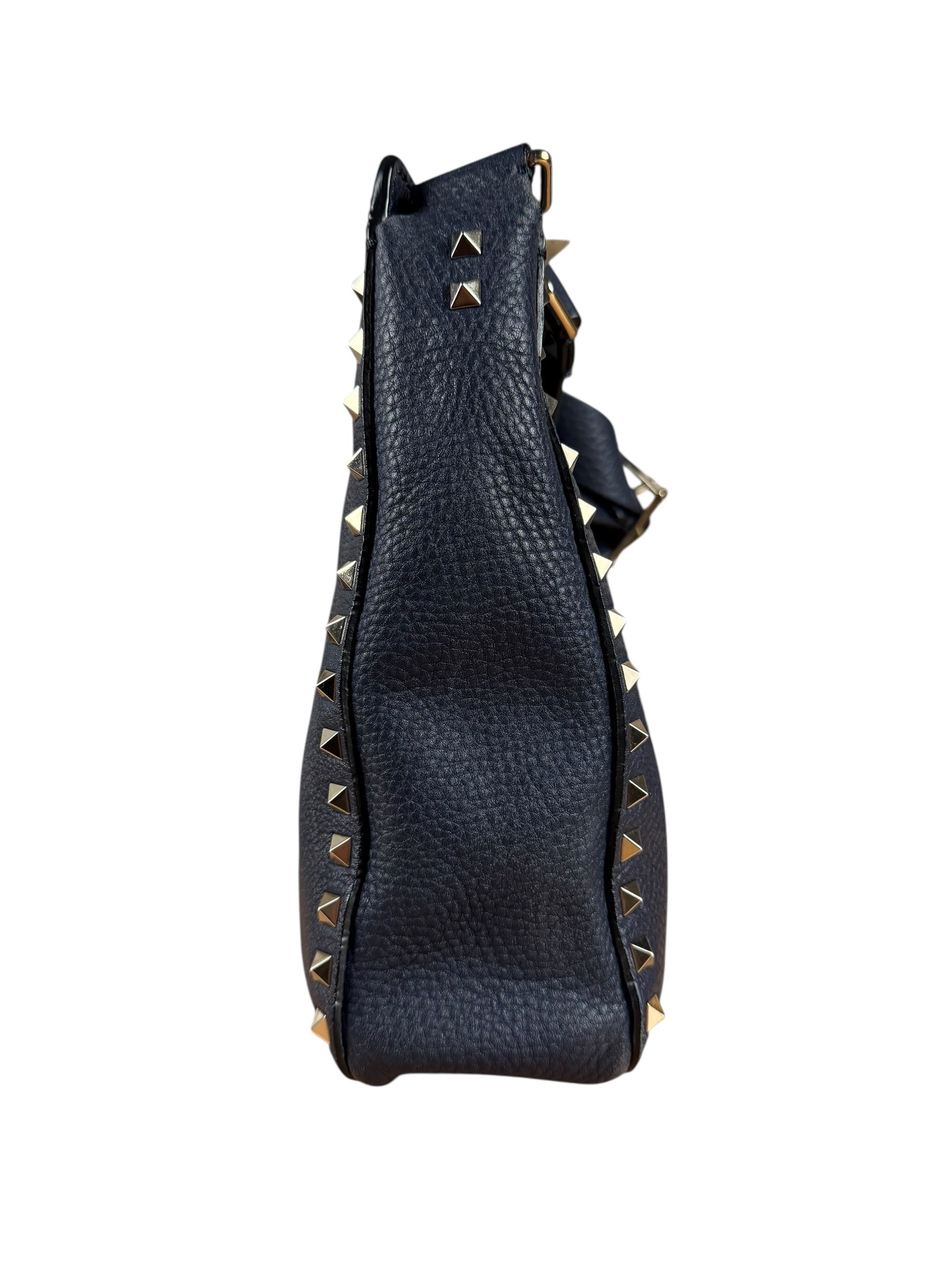 Valentino Navy RockStud Messenger Bag
