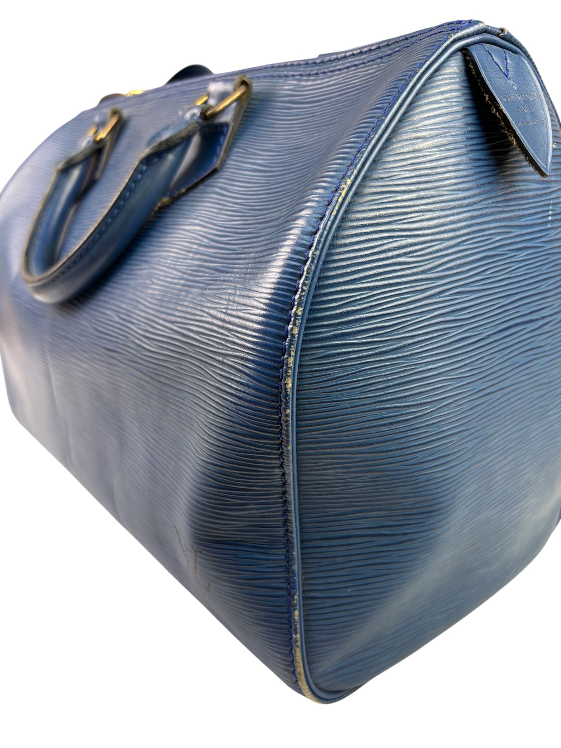 Louis Vuitton Blue Epi Leather Speedy 30