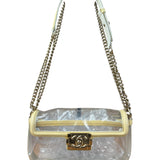 Chanel Yellow Clear PVC Classic Chain Flap Bag 2012