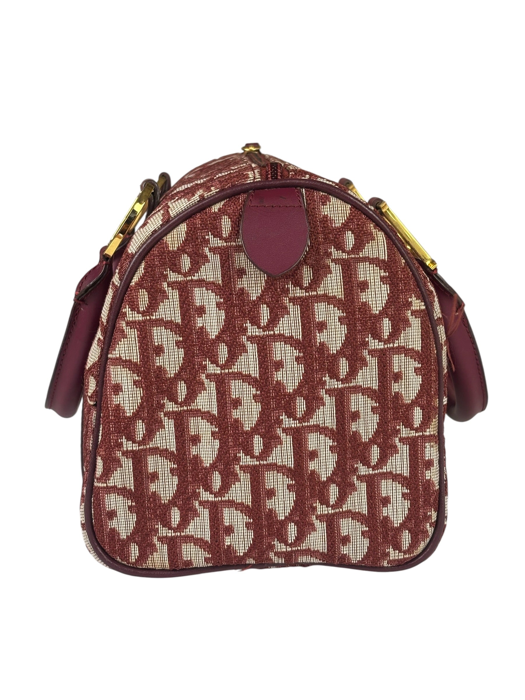 Christian Dior Red Trotter Boston Bag