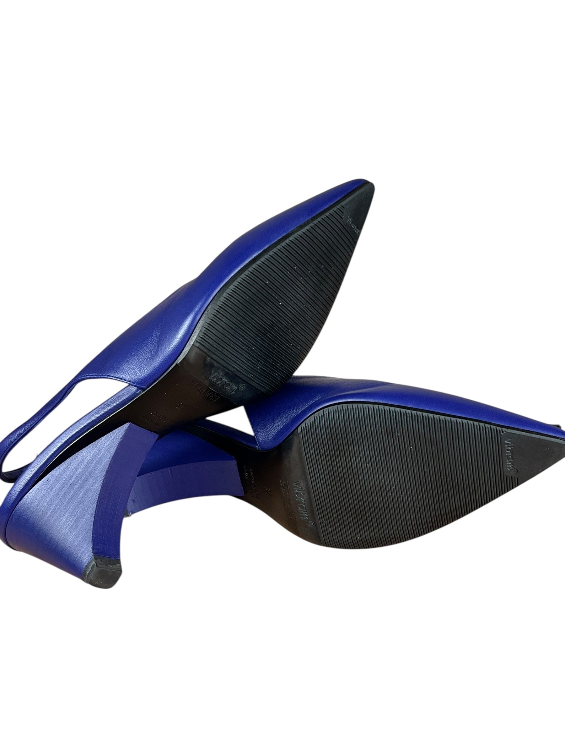 Hermes Intime 55 Leather Slingback Pumps