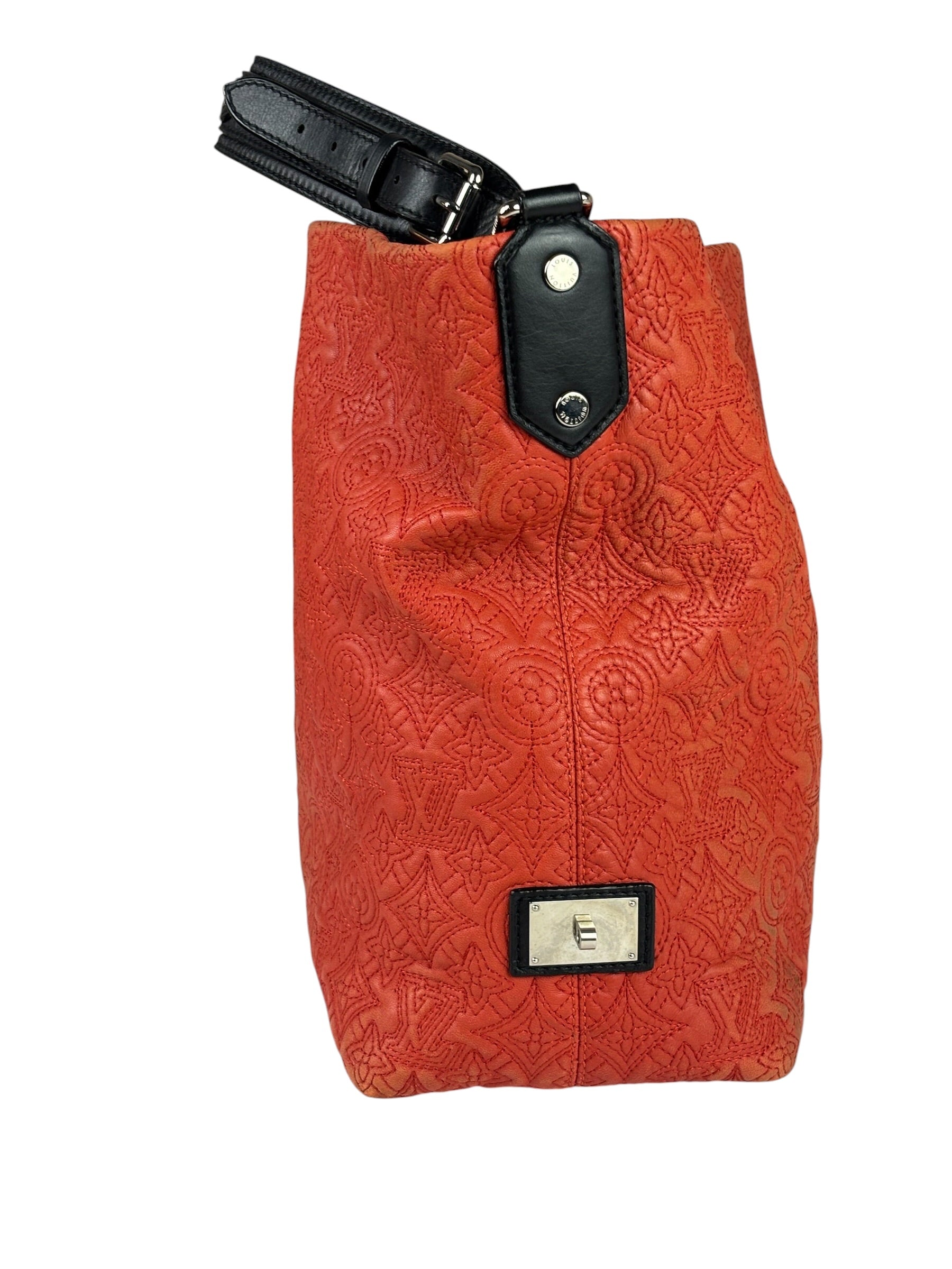 Louis Vuitton Red Antheia Hobo PM