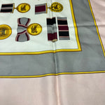 Burberry Pink Medals Vintage Silk Scarf