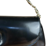Gucci Black Leather Bamboo Night Small Clutch/Pochette