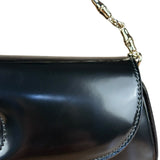 Gucci Black Leather Bamboo Night Small Clutch/Pochette