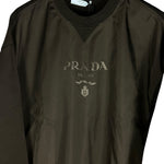 Prada Black Nylon Logo Pullover