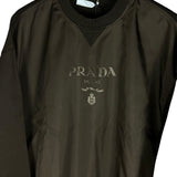 Prada Black Nylon Logo Pullover