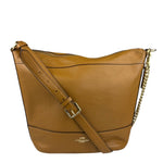 Coach Camel Leather Paxton Bucket Crossbody