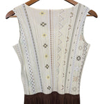 Issey Miyake Pleats Please Patterned Sleeveless Top